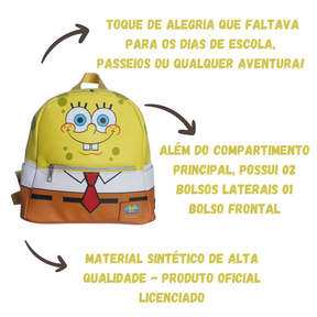 Mini Mochila Infantil Bob Esponja