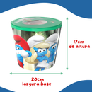 Balde de Pipoca Smurfs 2025 Edição Limitada com Tampa 4 Litros Produto Oficial de Cinema