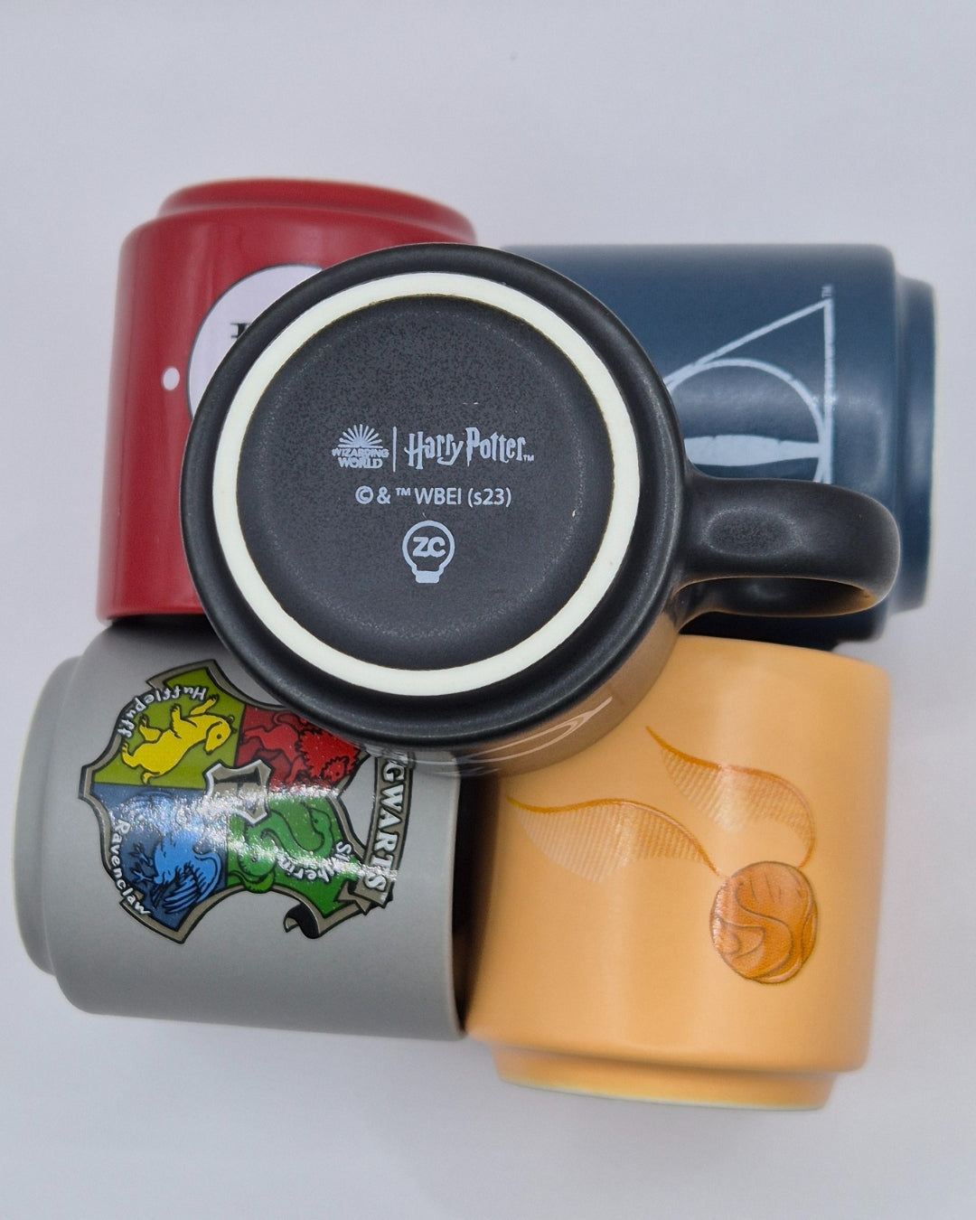 Kit 5 Mini Xícaras Canecas Harry Potter em Cerâmica – Edição Colecionável