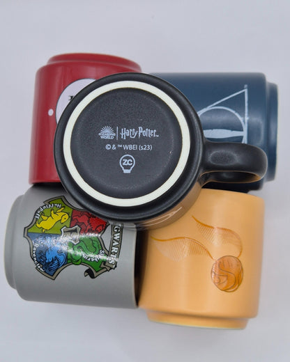 Kit 5 Mini Xícaras Canecas Harry Potter em Cerâmica – Edição Colecionável