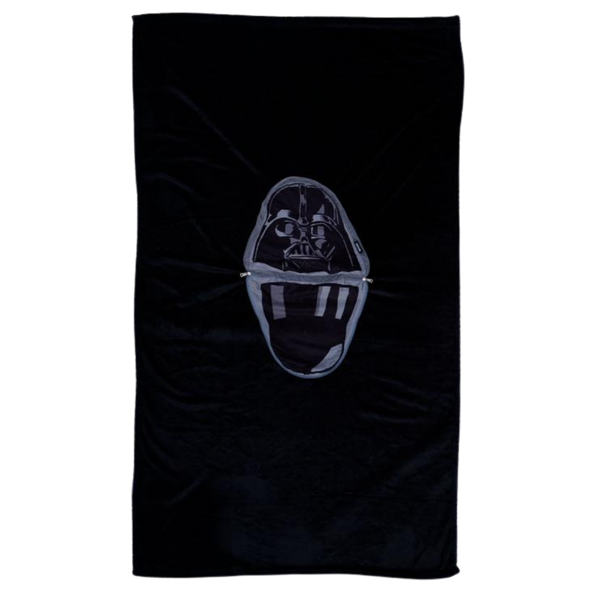 Almofada Darth Vader Star Wars 2 em 1 Manta com Zíper Veludo