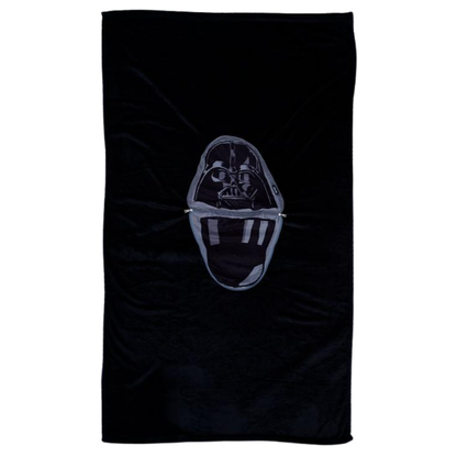Almofada Darth Vader Star Wars 2 em 1 Manta com Zíper Veludo
