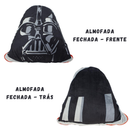 Almofada Darth Vader Star Wars 2 em 1 Manta com Zíper Veludo