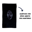 Almofada Darth Vader Star Wars 2 em 1 Manta com Zíper Veludo