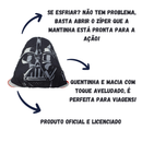 Almofada Darth Vader Star Wars 2 em 1 Manta com Zíper Veludo