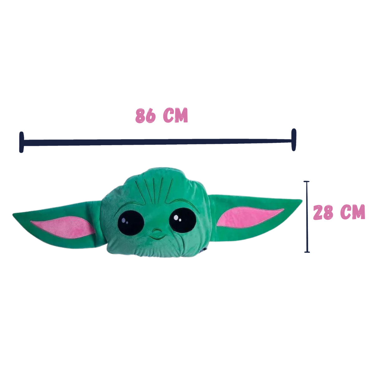 Almofada 2 em 1 Manta com Zíper Veludo Mandalorian Star Wars