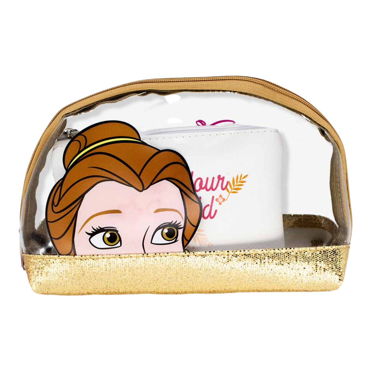 Necessaire 2 em 1 Bela Princesas Bela Fera Bolsinha Maquiagem