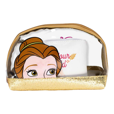 Necessaire 2 em 1 Bela Princesas Bela Fera Bolsinha Maquiagem