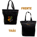 Bolsa de Ombro Hogwarts Harry Potter Aplique Shopping Bag HP