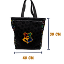 Bolsa de Ombro Hogwarts Harry Potter Aplique Shopping Bag HP