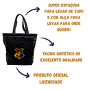 Bolsa de Ombro Hogwarts Harry Potter Aplique Shopping Bag HP