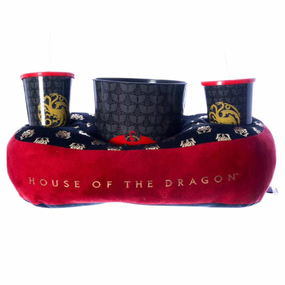 Kit Almofada Copos e Balde de Pipoca House of the Dragon