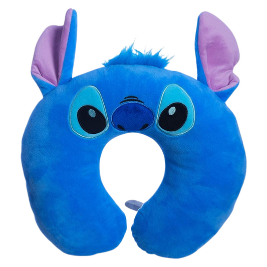 Almofada de Pescoço Viagem Stitch Orelhas 3D Pelúcia