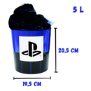 Kit Almofada Porta Pipoca Balde e Copos Playstation Video Game