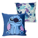 Almofada Aveludada Stitch Floral Cute