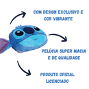Almofada Stitch Cabeça Orelhas Pelúcia 3D