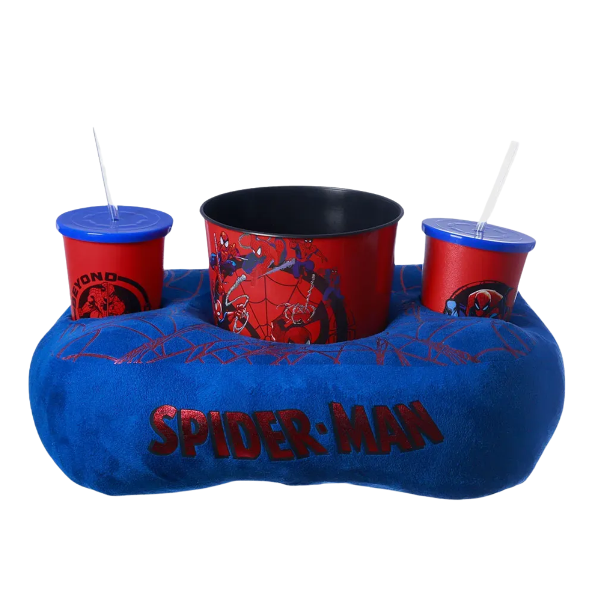 Kit Pipoca Homem-Aranha com Almofada, Balde e 2 Copos – Spiderman