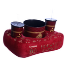 Kit Almofada Porta Pipoca Balde e Copos Plataforma 9 3/4 Harry Potter HP