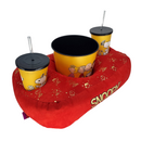 Kit Almofada Porta Pipoca Balde e Copos Snoopy Peanuts