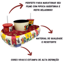 Kit Almofada Porta Pipoca Balde e Copos Harry Potter 100 Anos Looney Tunes