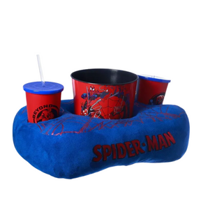 Kit Almofada Porta Pipoca Balde e Copos Homem Aranha Spiderman