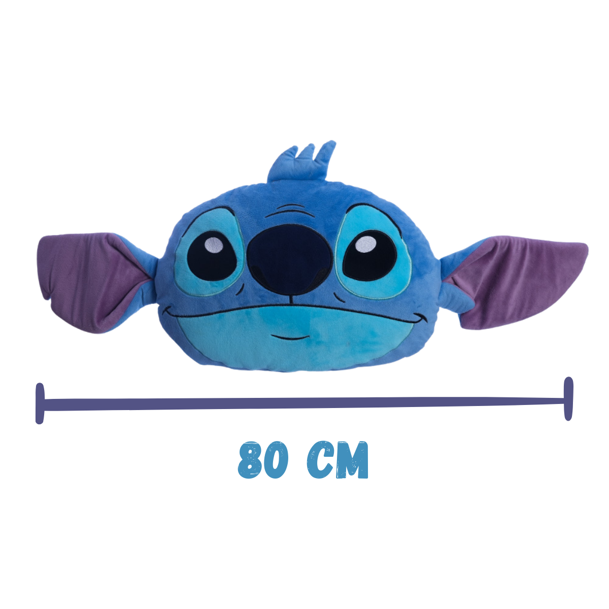 Almofada Stitch Cabeça Orelhas Pelúcia 3D