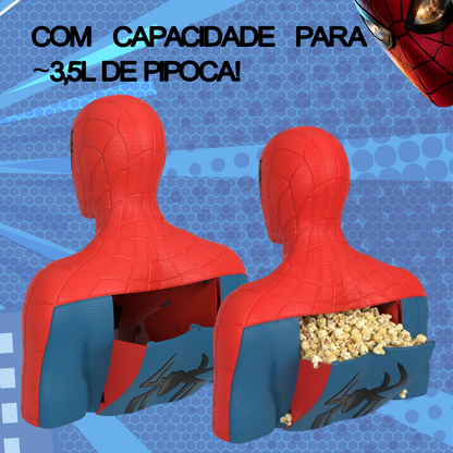 Balde Pipoca Homem Aranha Novo Dia 3,5l Original Licenciado