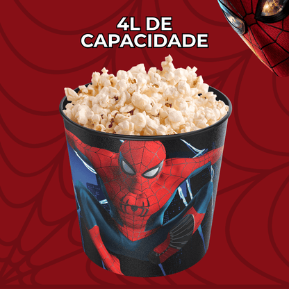 Balde Pipoca Homem Aranha Um Novo Dia 4l Original Preto