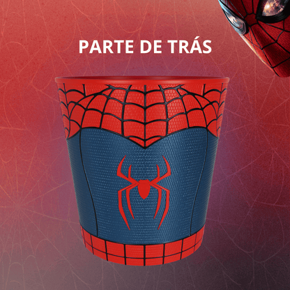 Balde Pipoca Homem Aranha Um Novo Dia 4l Teia Licenciado