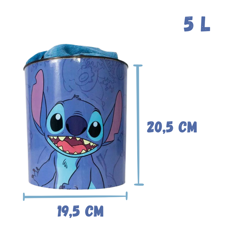 Kit Balde de Pipoca e Manta Stitch