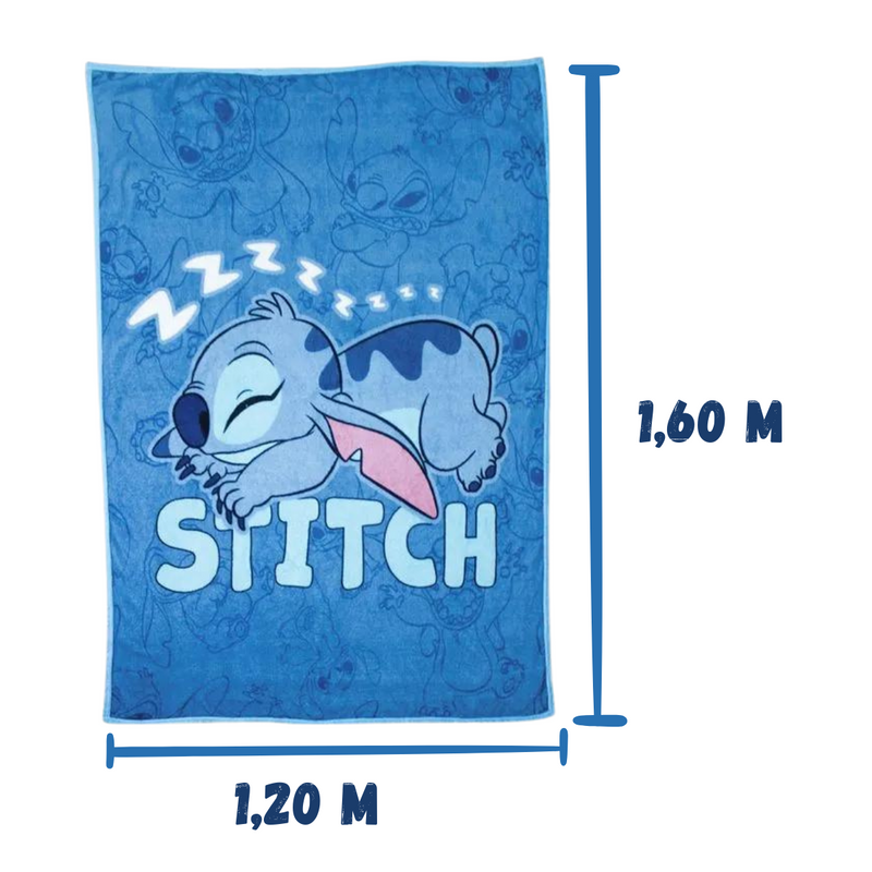 Kit Balde de Pipoca e Manta Stitch