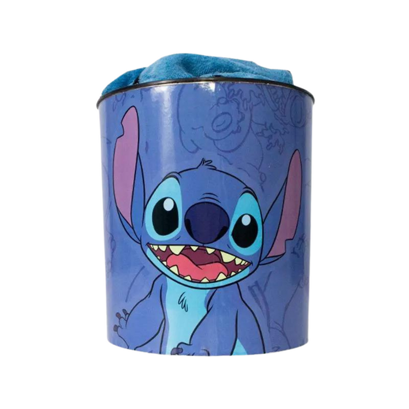 Kit Balde de Pipoca e Manta Stitch