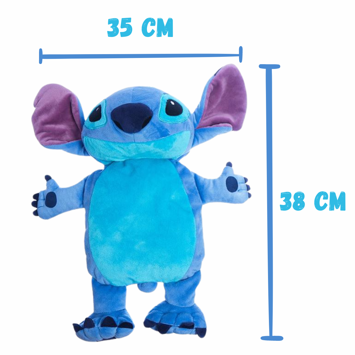 Travesseiro Almofada Bolsa de Água Quente Stitch Pelúcia 3D Thermal Pillow