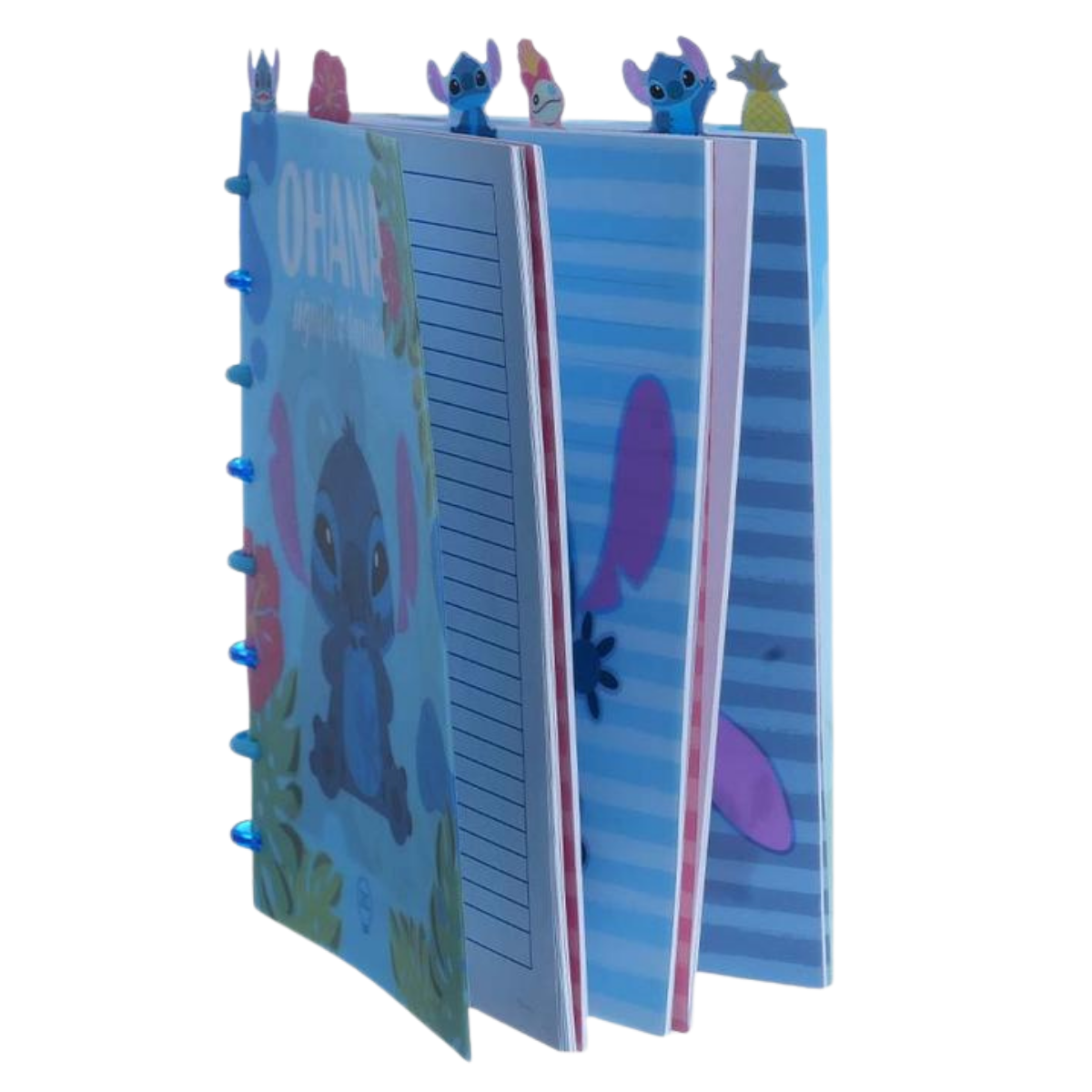 Caderno Inteligente Stitch com 6 Divisórias 72 Folhas