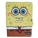 Caderno Diário Pelúcia Bob Esponja com Cadeado e Chave 80 Folhas