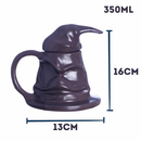 Caneca Formato 3d Chapéu Seletor Harry Potter HP 350ml