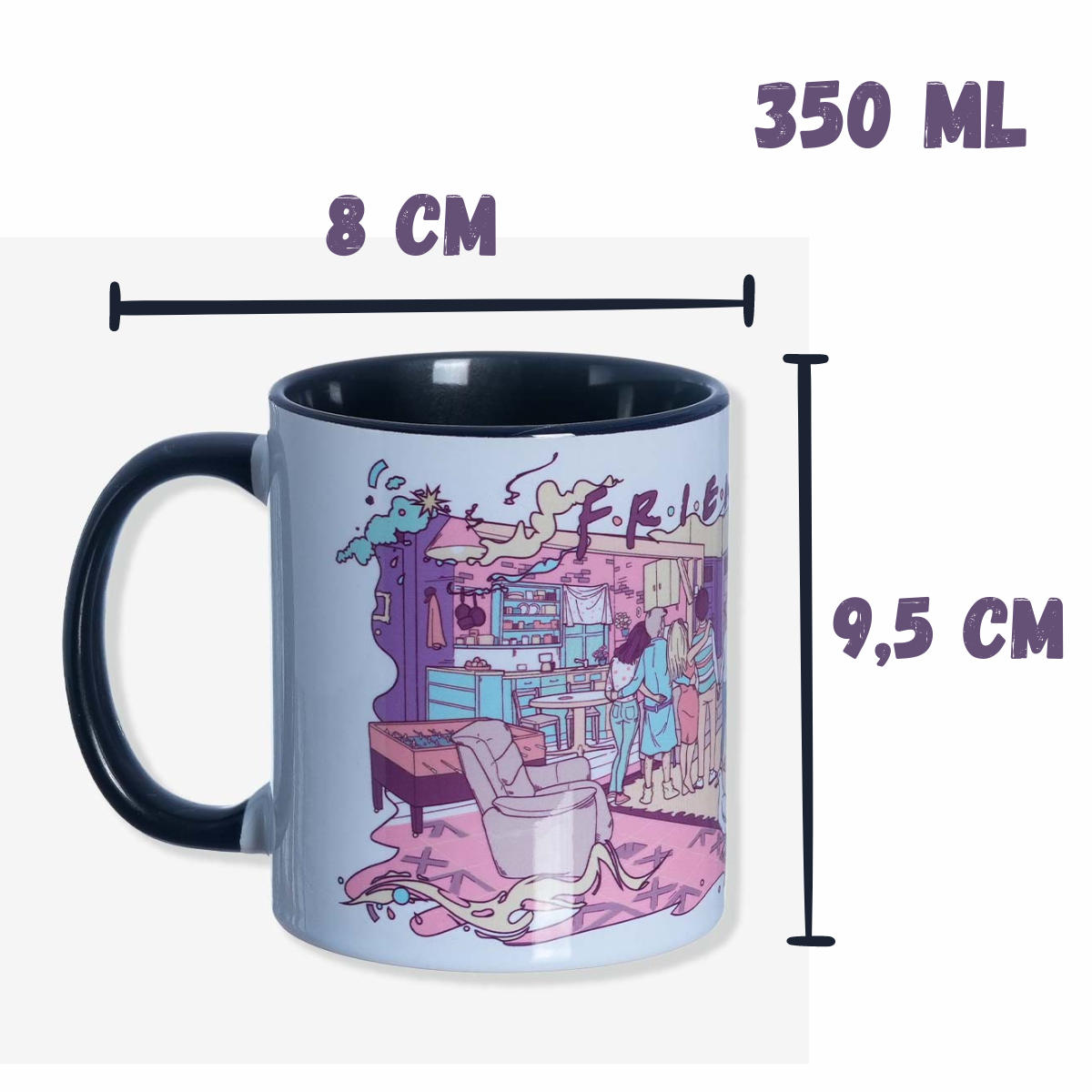 Caneca Friends Desenho 350ml