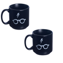 Kit Mini Xícaras Óculos Harry Potter 2 unidades 100ml em Cerâmica