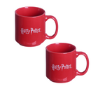 Kit Mini Xícaras Harry Potter Plataforma 9 34 - 2 Unidades Cerâmica 100ml
