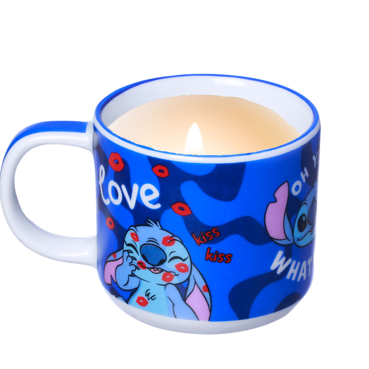 Caneca com Vela Aromática Stitch 300ml