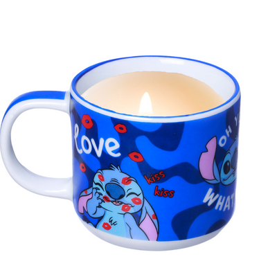 Caneca Vela Stitch Aromática Perfumada 300ml