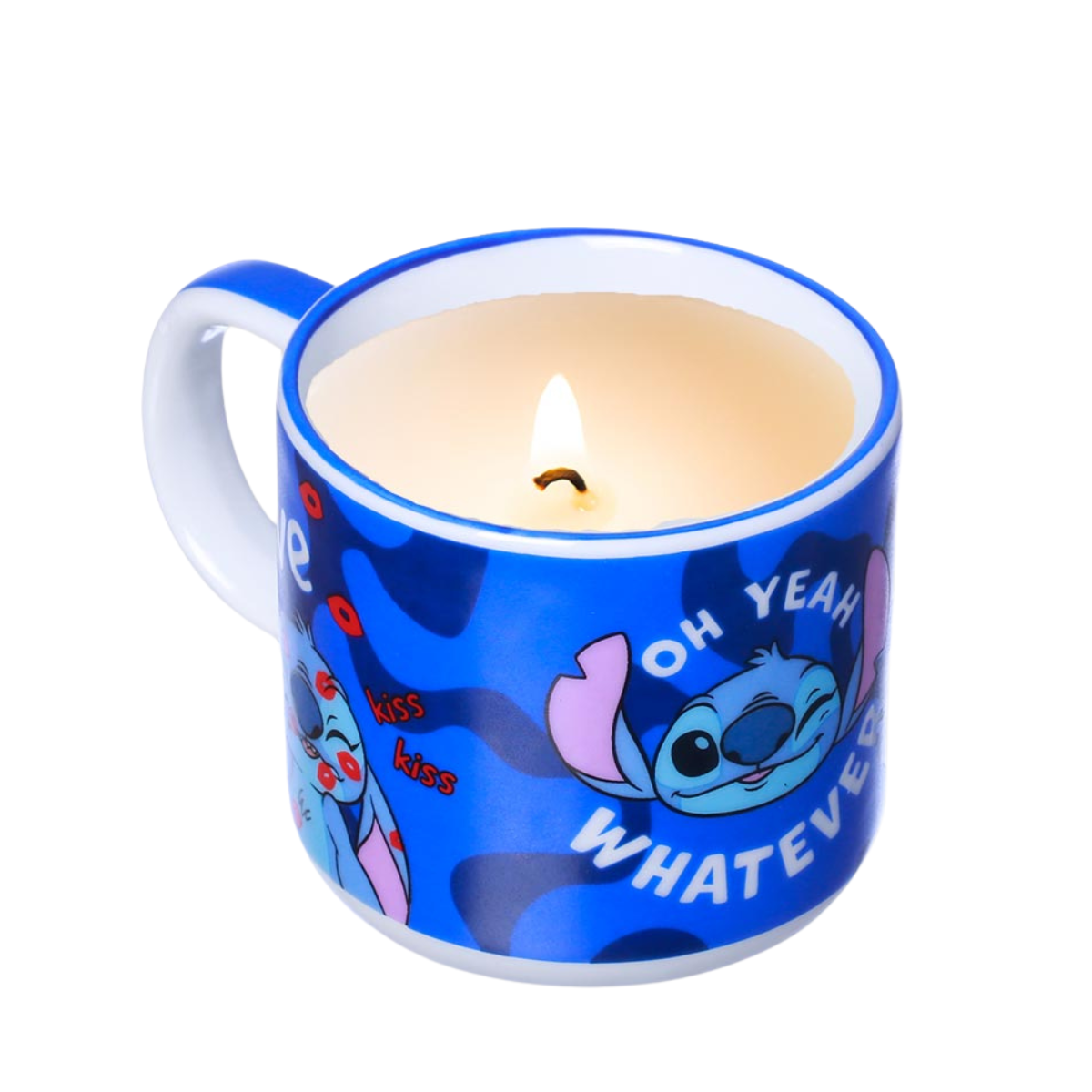 Caneca Vela Stitch Aromática Perfumada 300ml