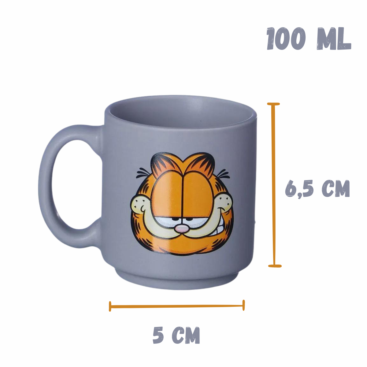 Mini Caneca Garfield 100ml