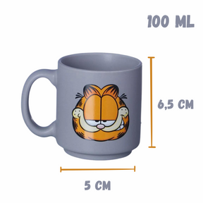 Kit 2 Mini Canecas Garfield 100ml