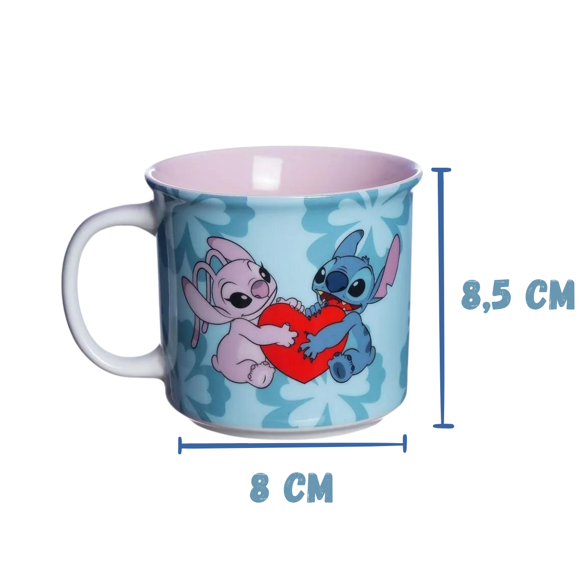 Caneca Stitch e Angel Namorados Alien Preferido 350ml