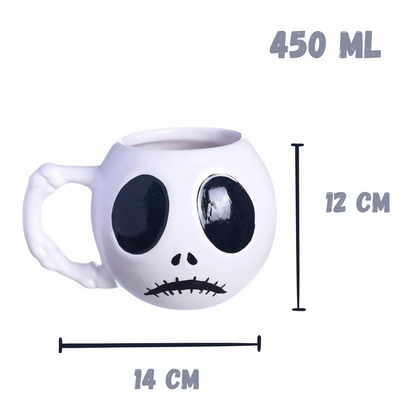 Caneca Jack Skellington Formato 3D Estranho Mundo de Jack 450ml
