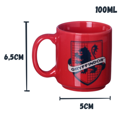 Mini Caneca Griffinória Hogwarts Harry Potter HP 100ml