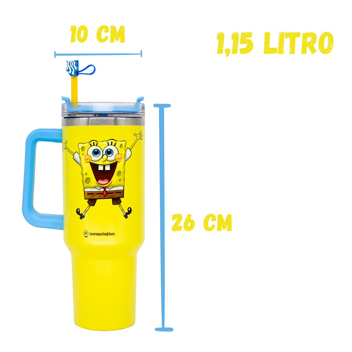 Canecão Copo Térmico Bob Sponja 1,15L