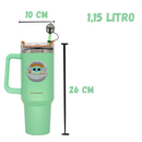 Canecão Copo Térmico Baby Yoda Mandalorian Star Wars 1,15L