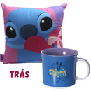 Kit Almofada Aveludada True Love e Caneca Stitch 350ml